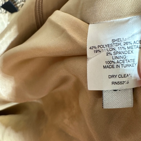 Express Design Studio Gold Paisley Skirt Brocade Straight Size 10 - Picture 8 of 8